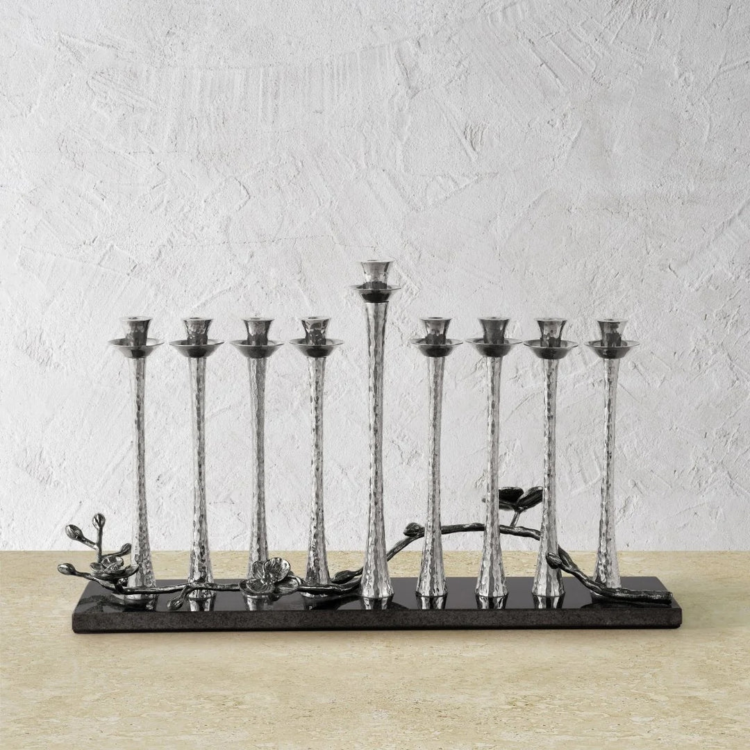Black Orchid Menorah