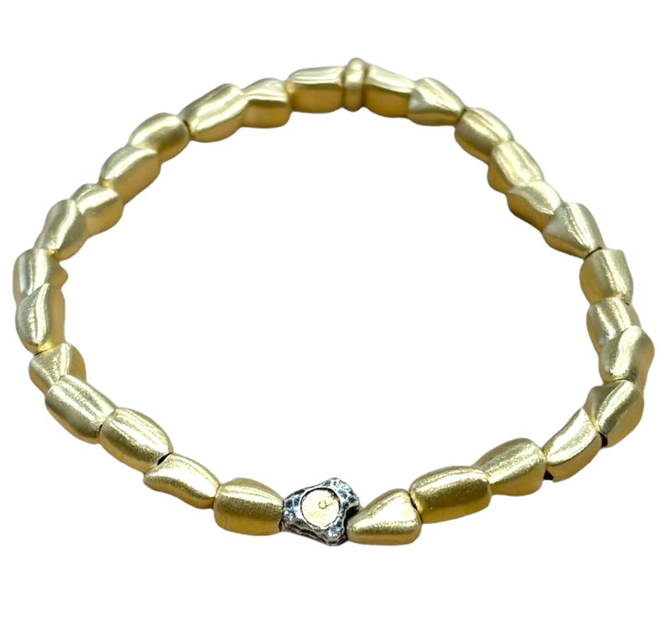 Gold Milos Mini Nugget Bracelet