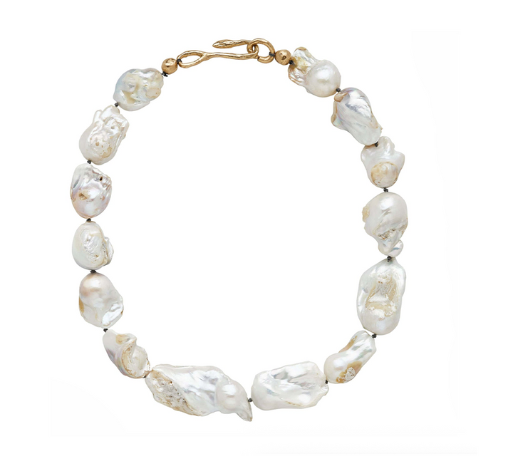 Mondo Pearl Bronze Necklace
