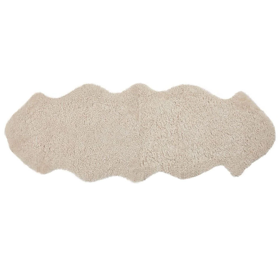 New Zealand Sheepskin | Short Curly Wool 180x60 In Pearl