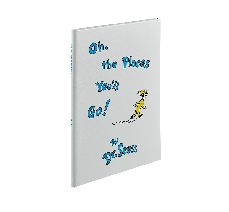 "Oh The Places You'll Go" Leather Bound Book