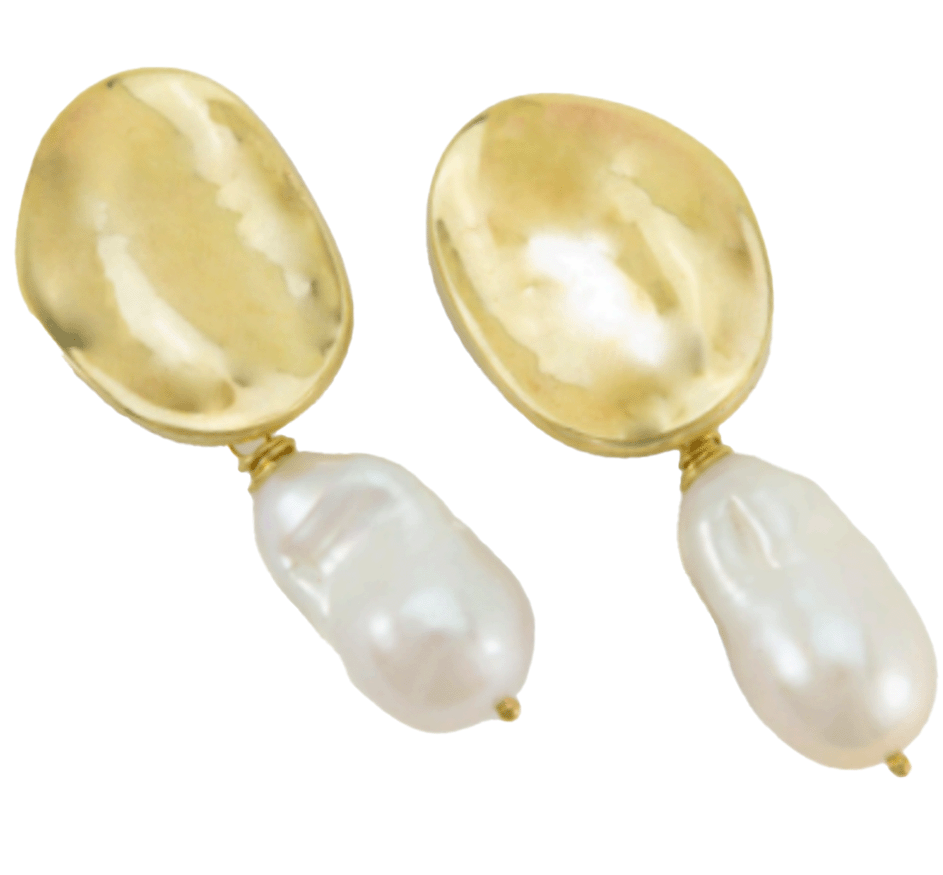 Baroque Oval Earrings