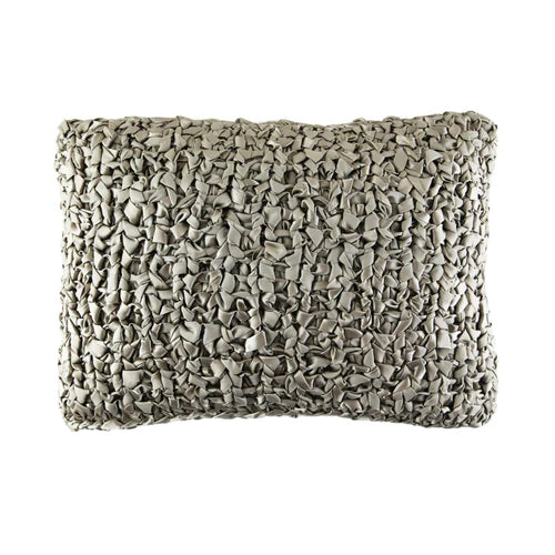 Ribbon Knit Lumbar Pillow 20x14 (2 Colors)