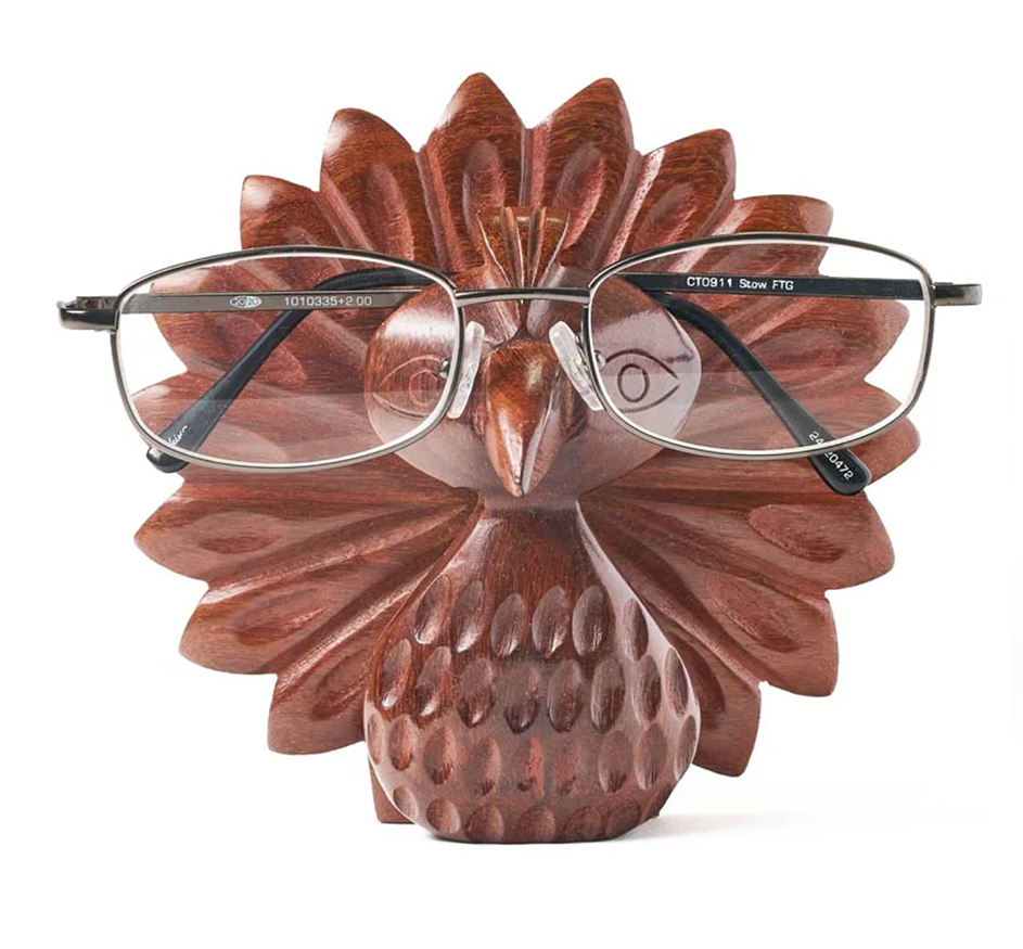 Peacock Eyeglasses Holder Stand