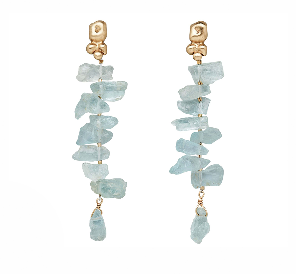 Petite Ore Aquamarine Earrings