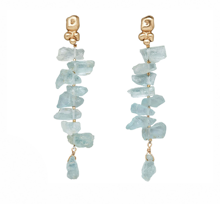 Petite Ore Aquamarine Earrings
