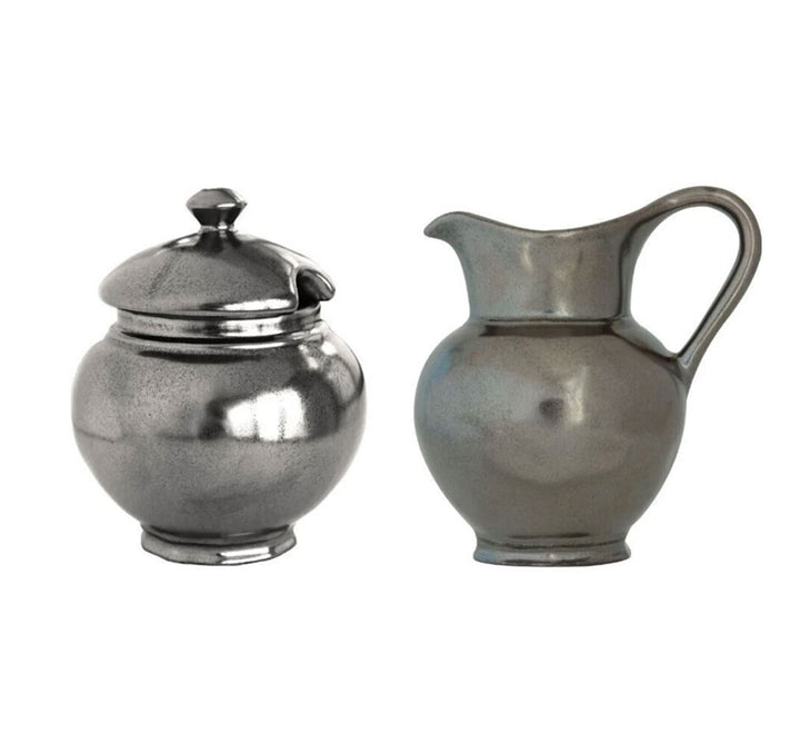 Pewter Sugar & Creamer Set