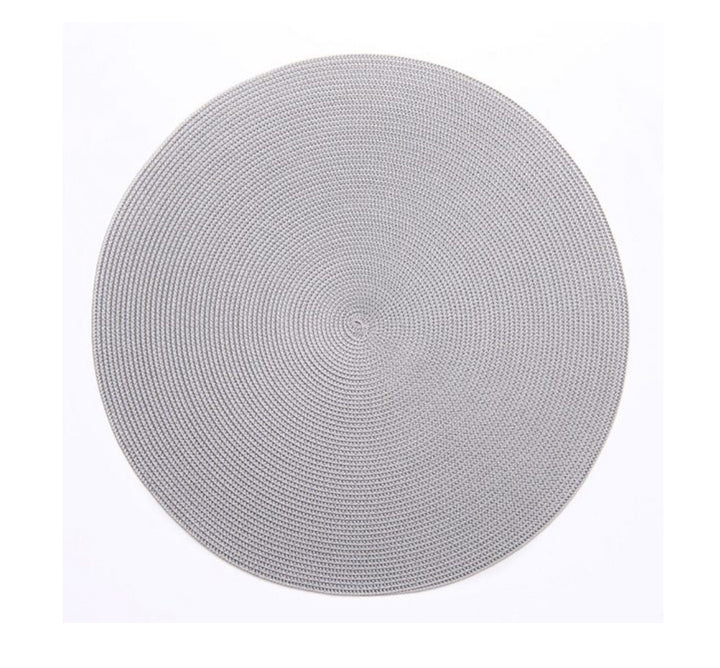 Linen Finish Round Mat Collection (Set of 4 Available in 20 Colors)