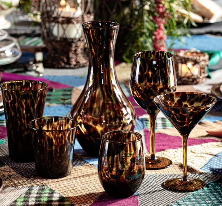 Puro Wine Glass In Tortoise