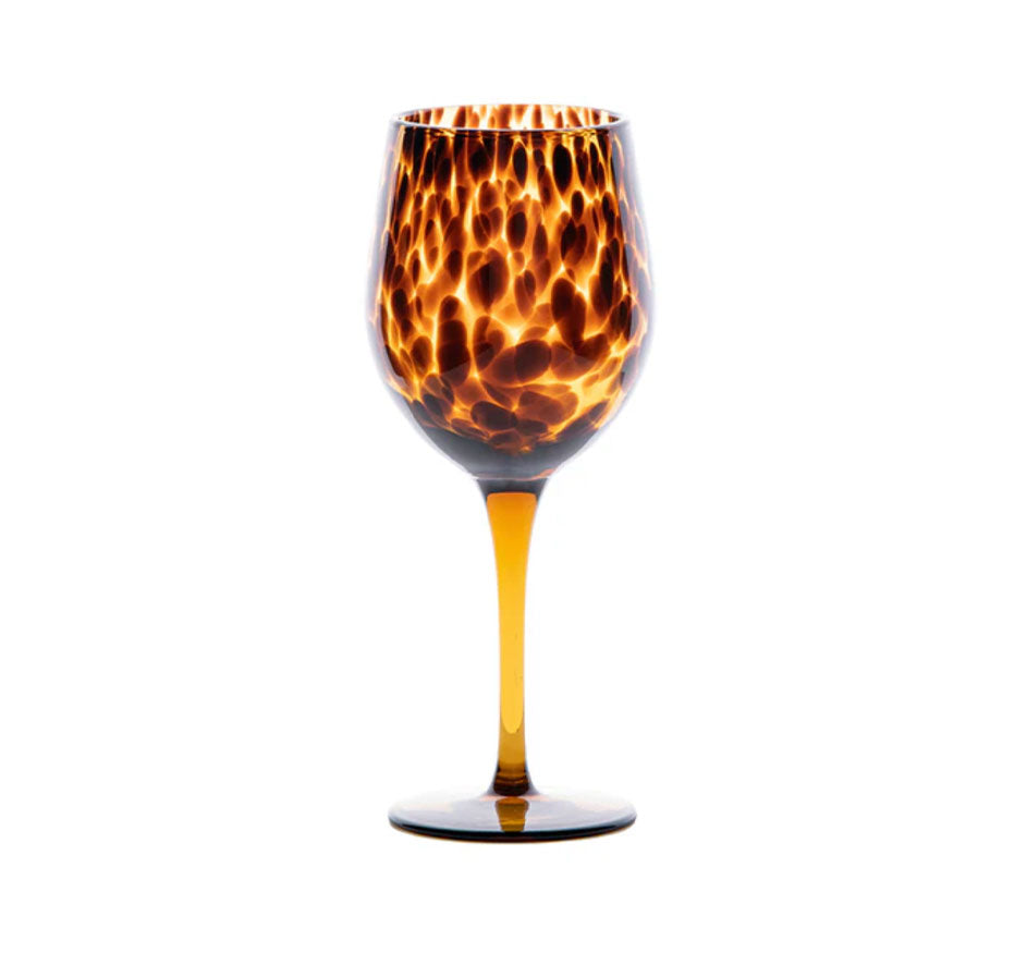 Puro Wine Glass In Tortoise