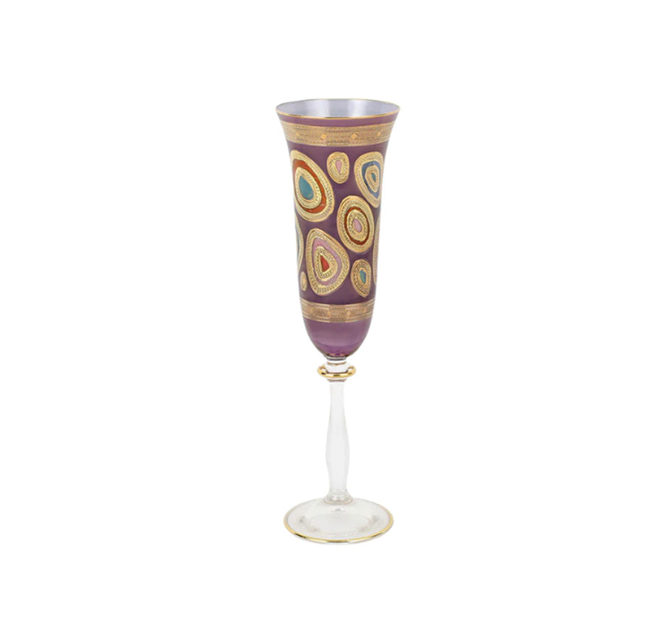 Regalia Champagne Glass in Purple