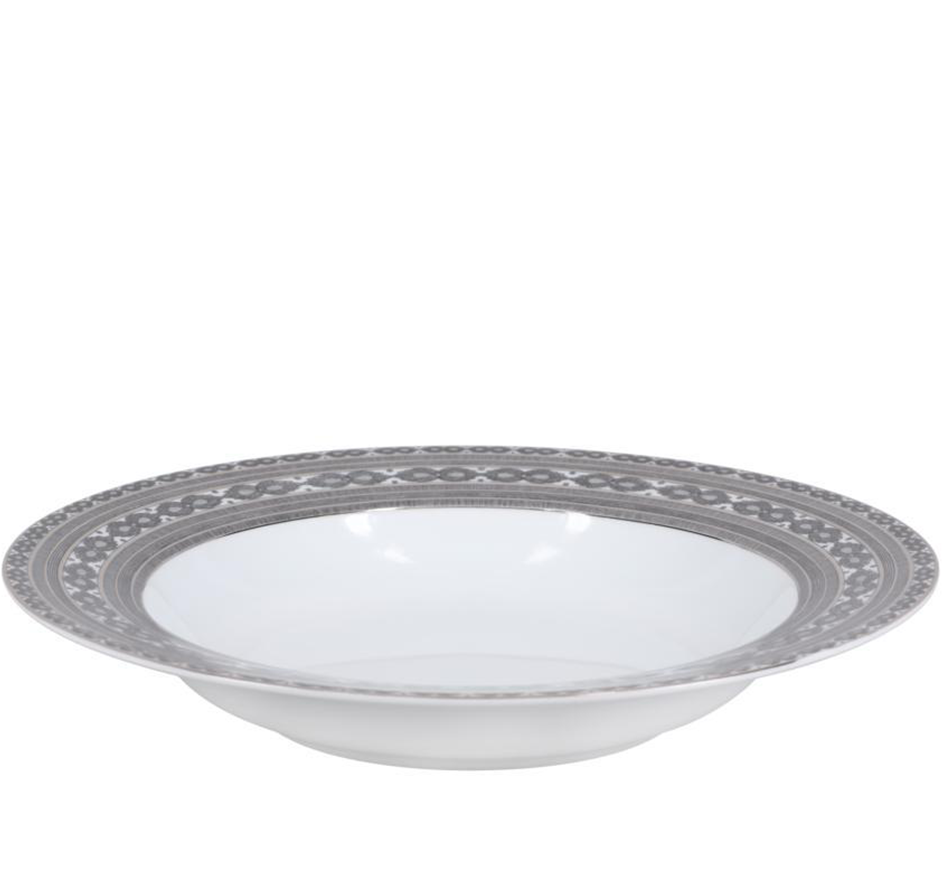 Fleur de Nuit Rimmed Soup Bowl