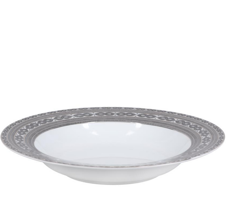 Fleur de Nuit Rimmed Soup Bowl