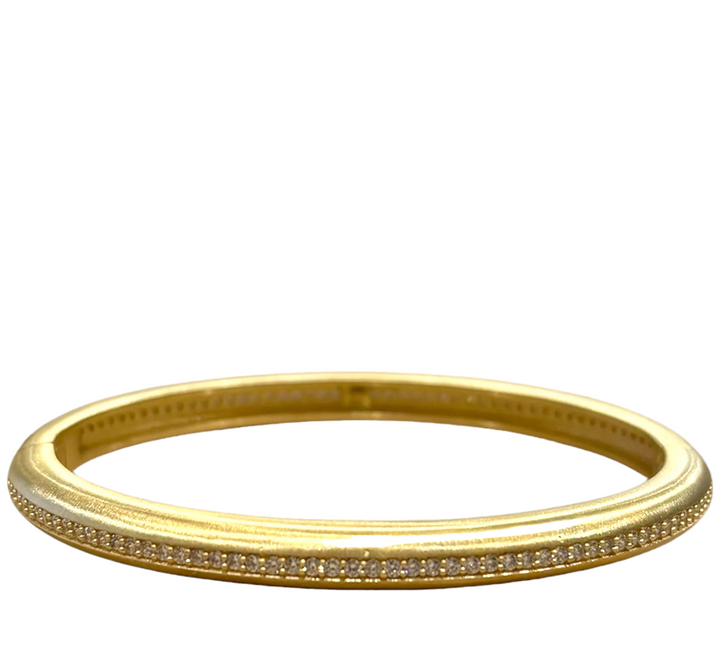 Gold Riva Pave Bangle