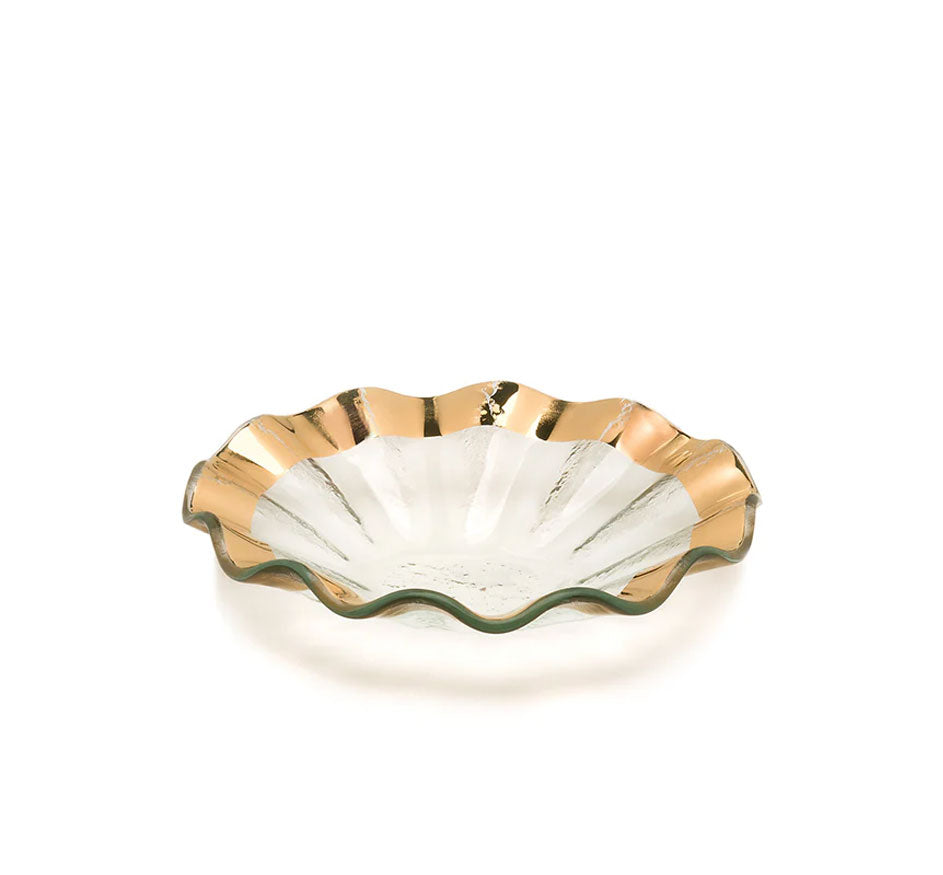 Ruffle Gold 7" Bowl