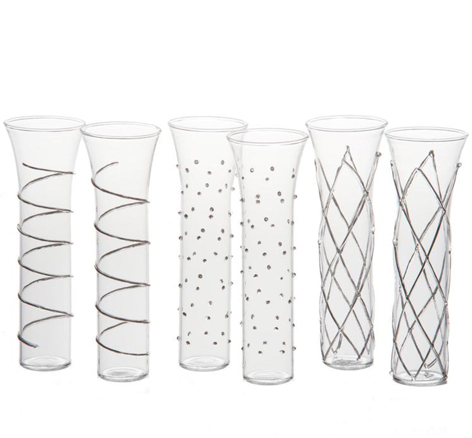 Razzle Stemless Glassware Collection in Silver