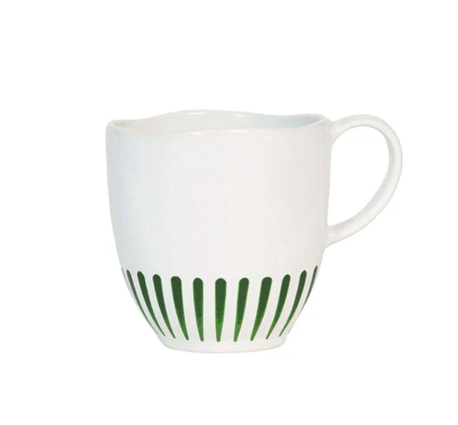 Sitio Stripe Mug In Basil