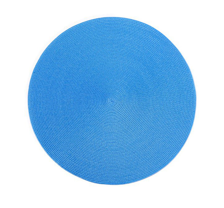 Linen Finish Round Mat Collection (Set of 4 Available in 20 Colors)