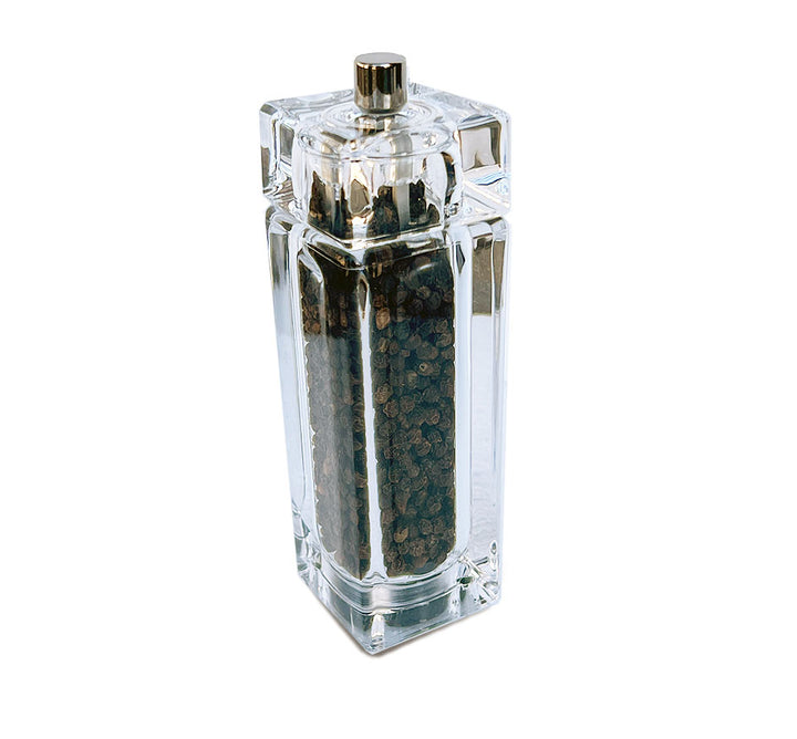 Square Acrylic Pepper Grinder (Available in 2 sizes)