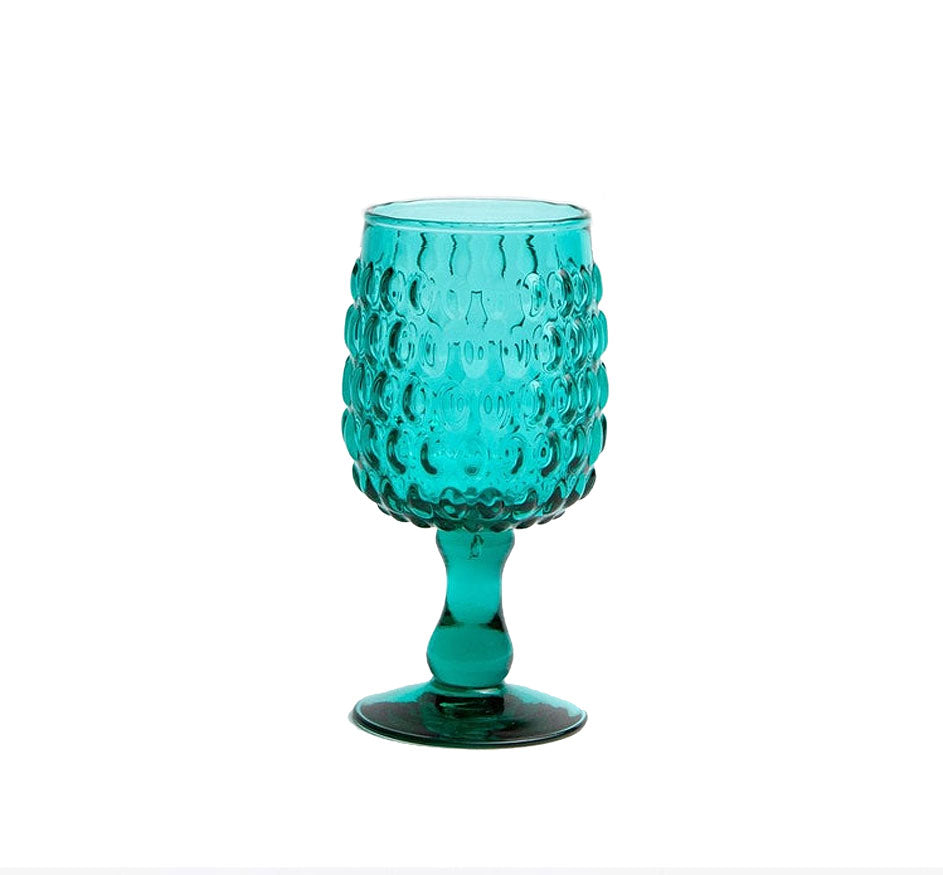 Claire Teal 9 Oz Wine Glass