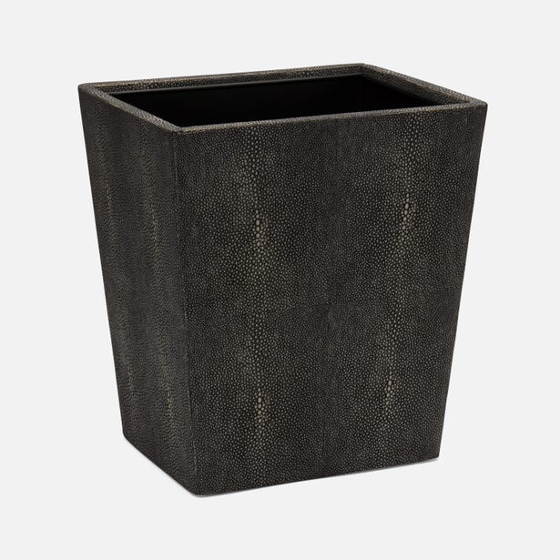 Tenby Rectangular Wastebasket in Dark Mushroom