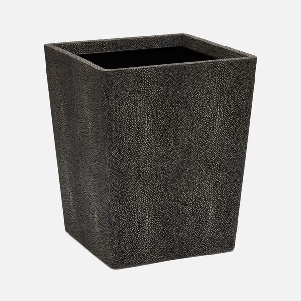 Tenby Square Wastebasket in Dark Mushroom