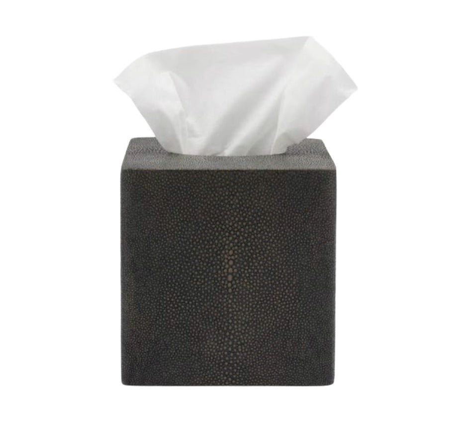 Tenby Tissue Box in Dark Mushroom
