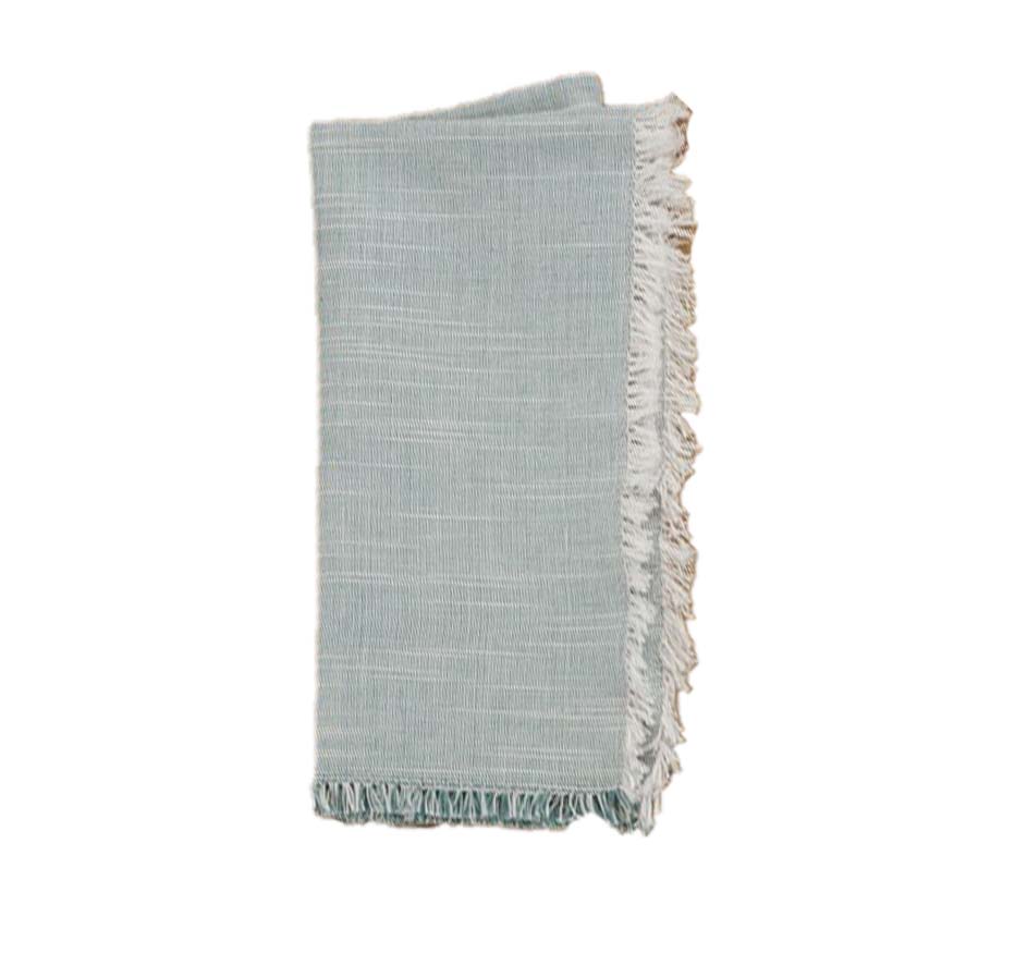 Two-Tone Fringe Napkin (Available in 3 colors & sold in sets of 4)