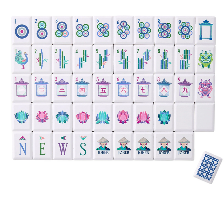 Travel Mahjong Tiles - Cadet