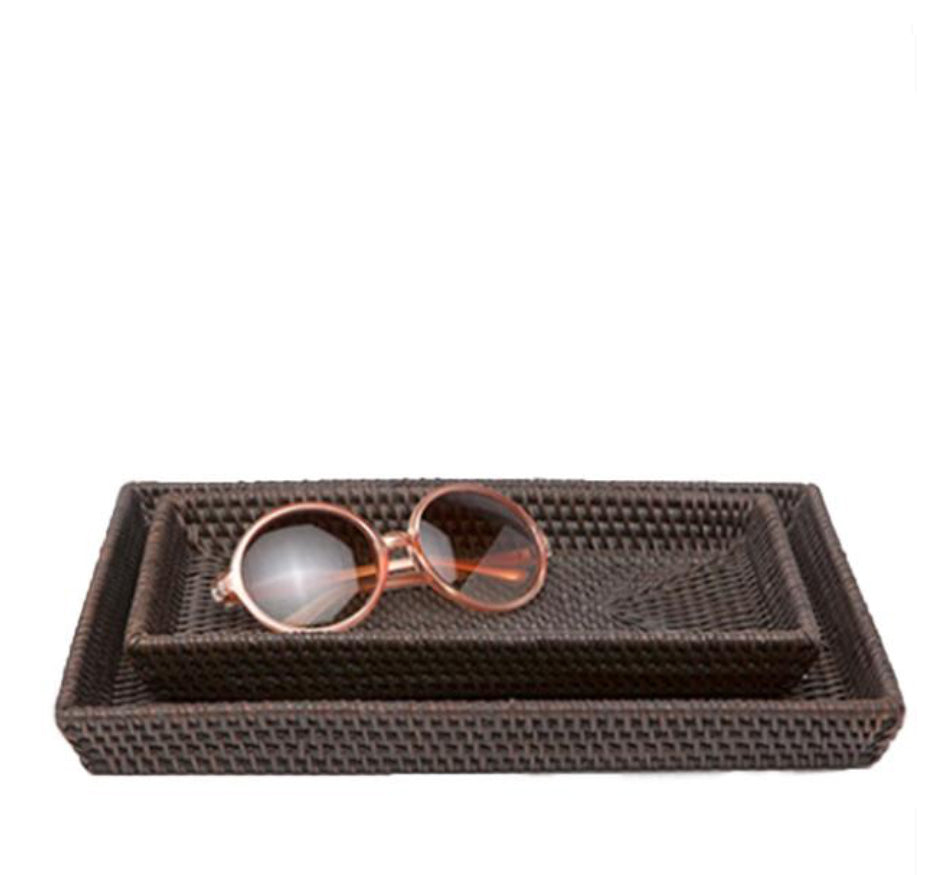 Dalton Bath Collection in Coffee Rattan