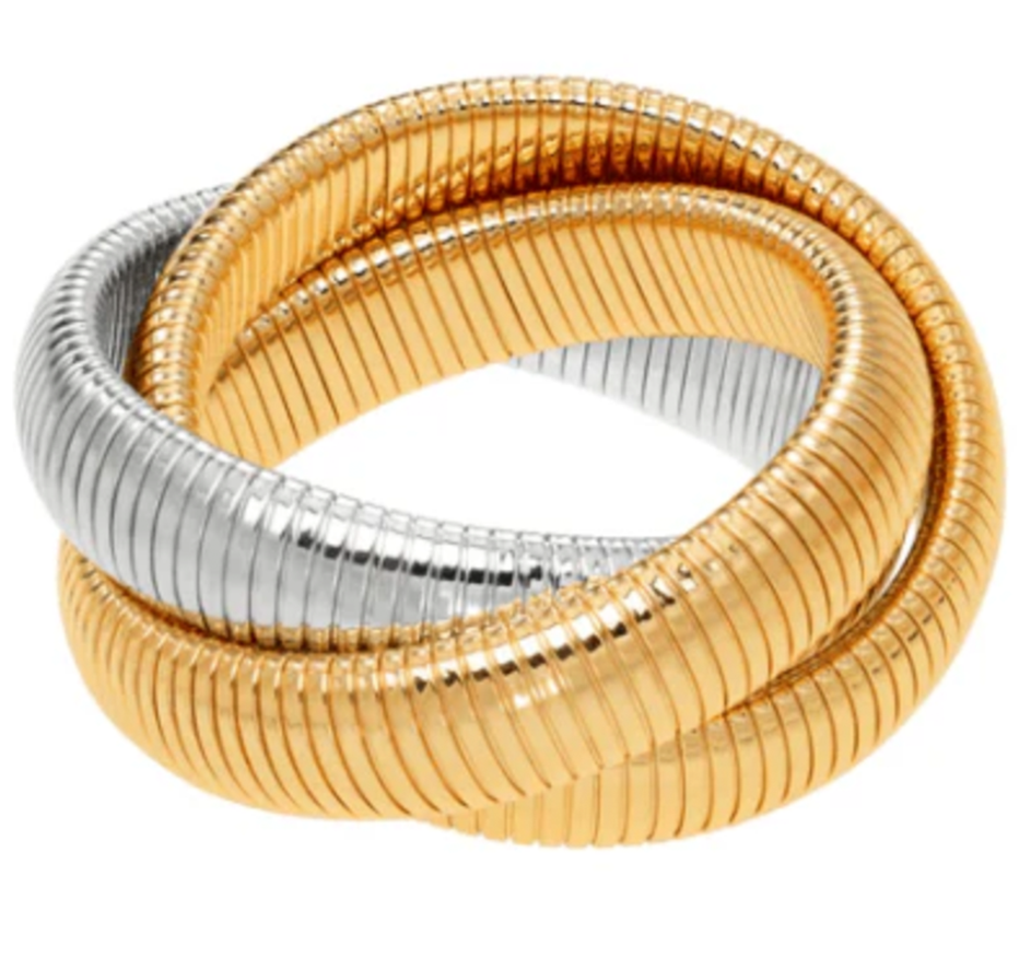 Triple Cobra Bracelet Medium .625 in (Available In 2 Colors)