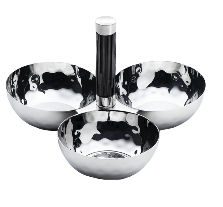 Tundra 3 Bowl Set Black Lid