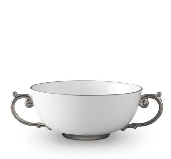 Aegean Two Handle Bowl in Platinum