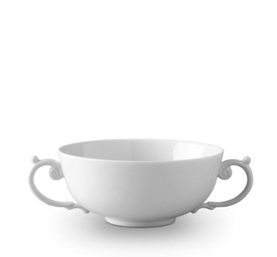 Aegean Two Handle Bowl in White