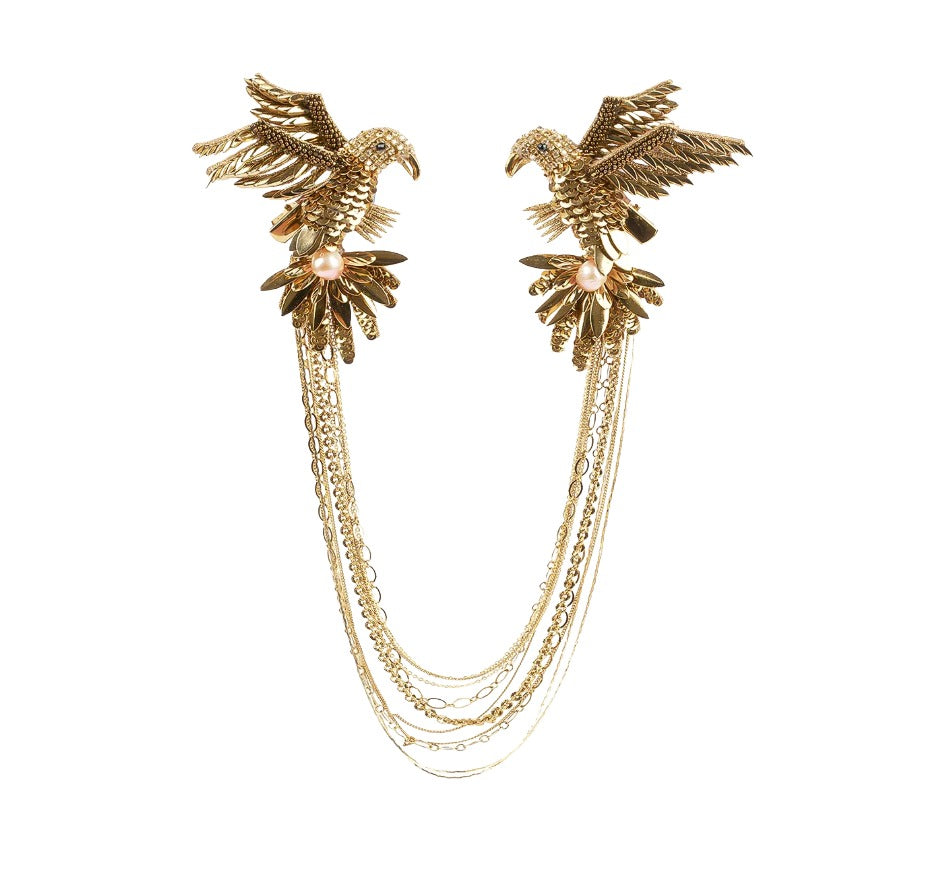 Vayu Double Brooch