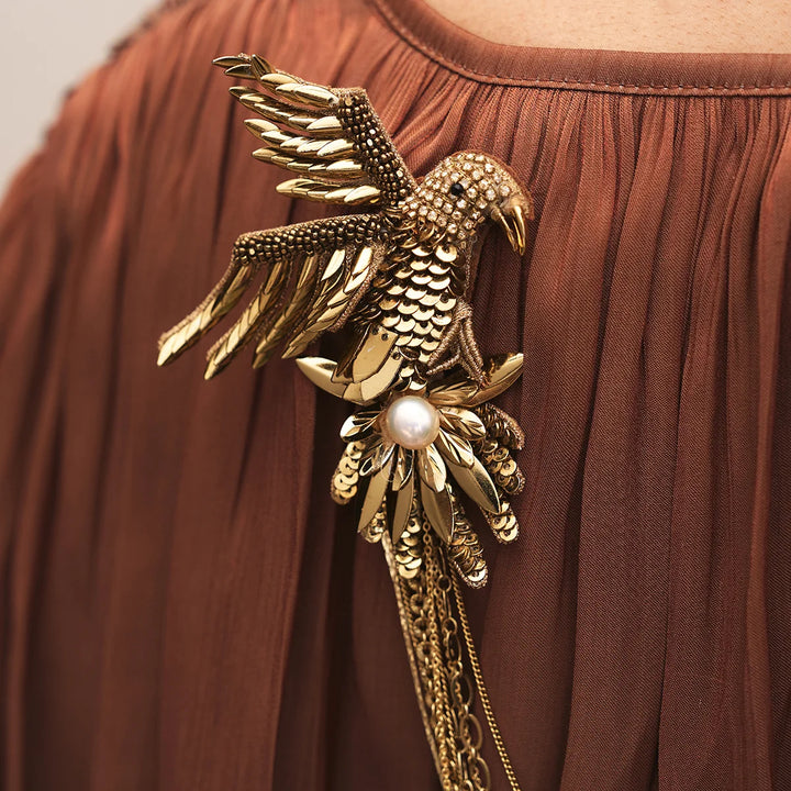 Vayu Double Brooch