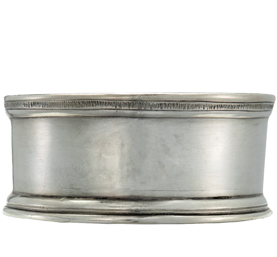 Pewter Bottle Coaster with Wood Insert