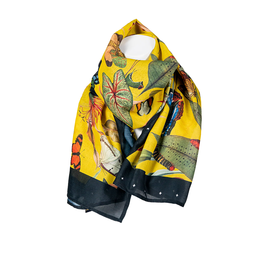 Butterfly Sarong Scarf in Yellow