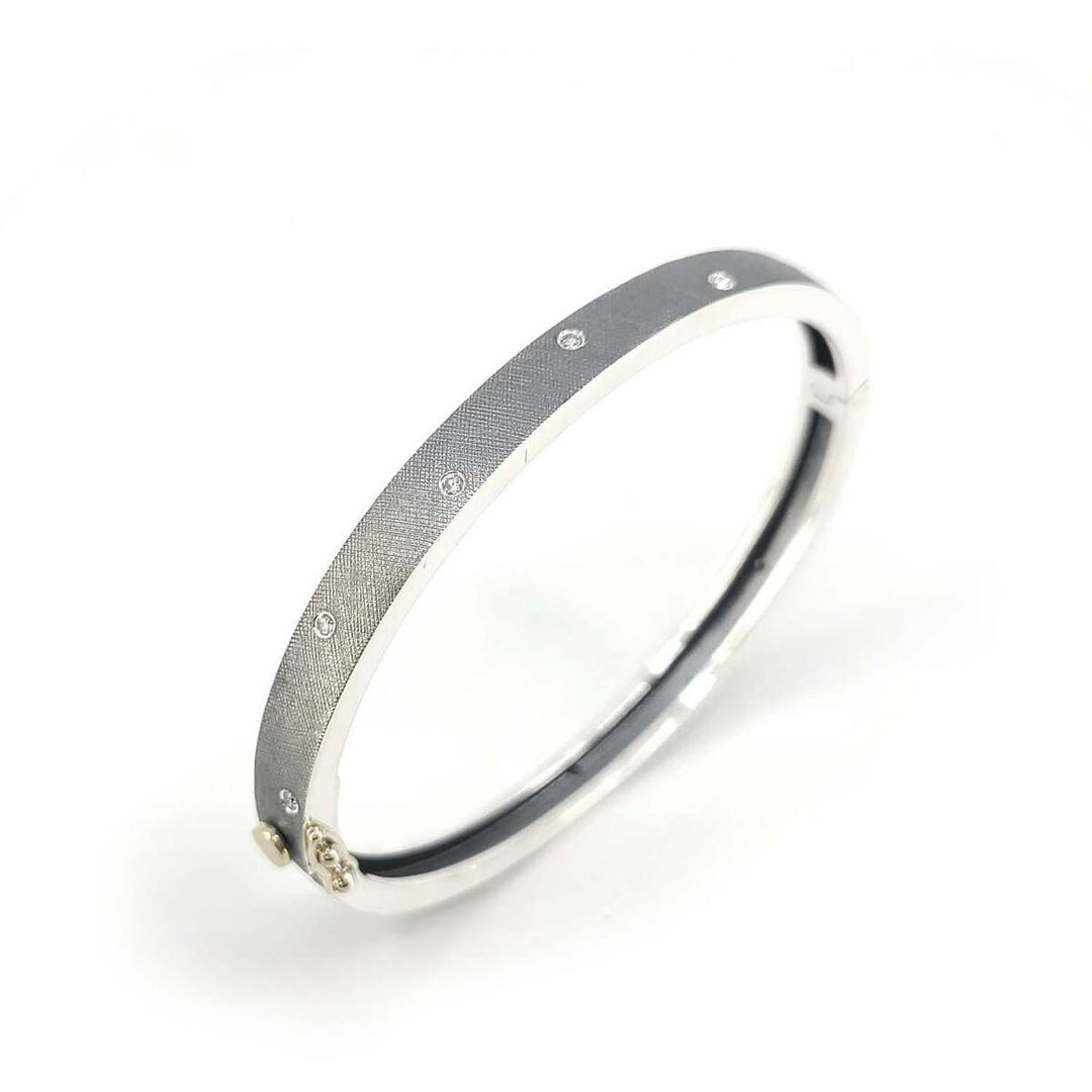 Carol Diamond Bangle Bracelet (Available In 2 Sizes)