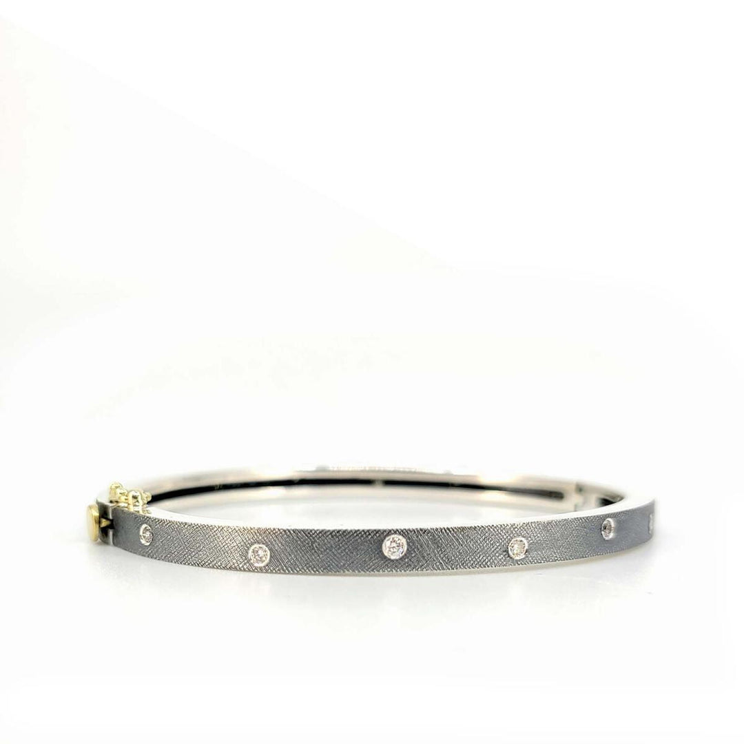 Carol Diamond Bangle Bracelet (Available In 2 Sizes)