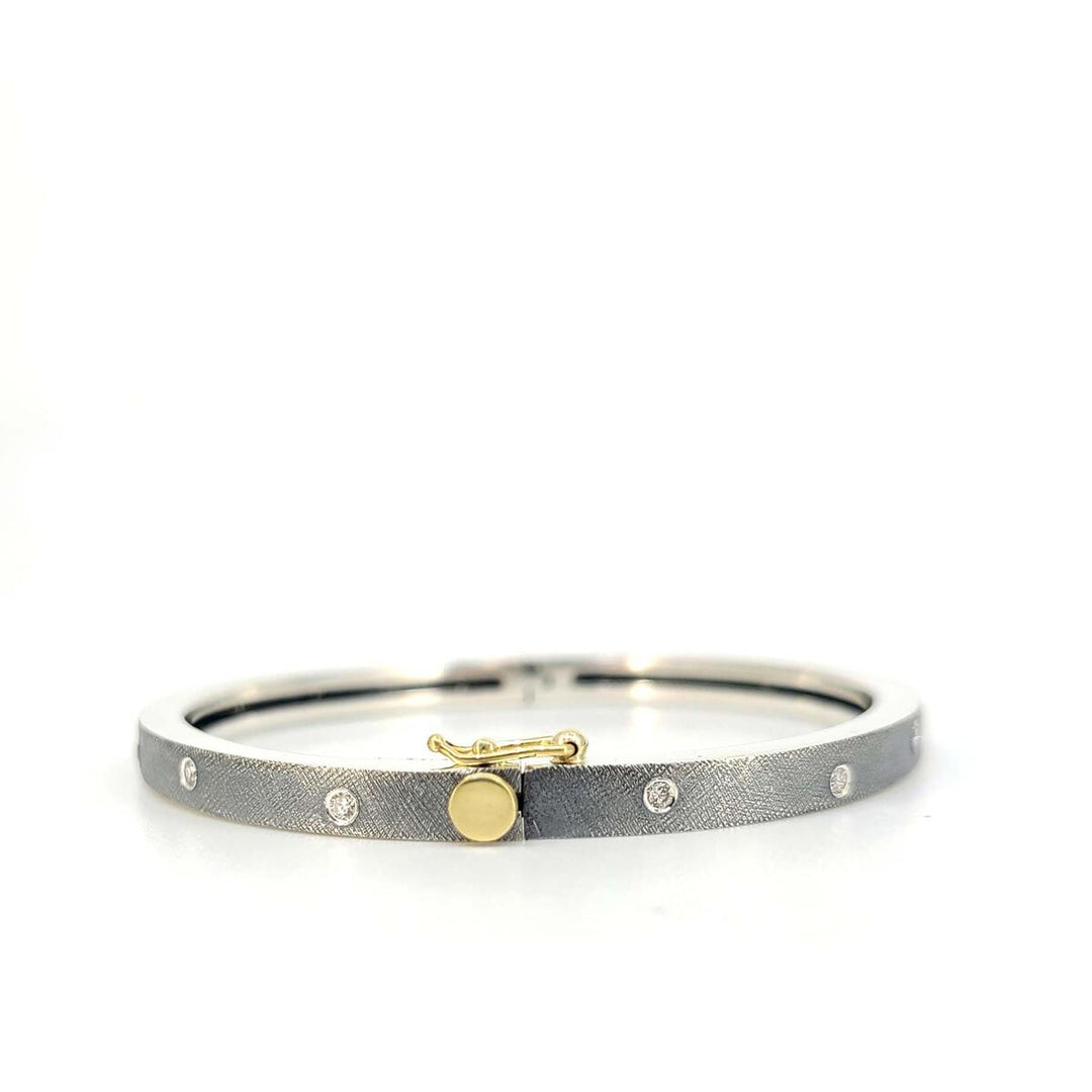 Carol Diamond Bangle Bracelet (Available In 2 Sizes)