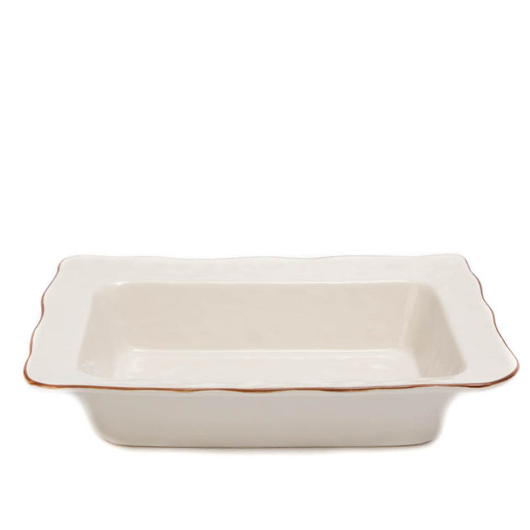 Cantaria Medium Rectangular Baker in White