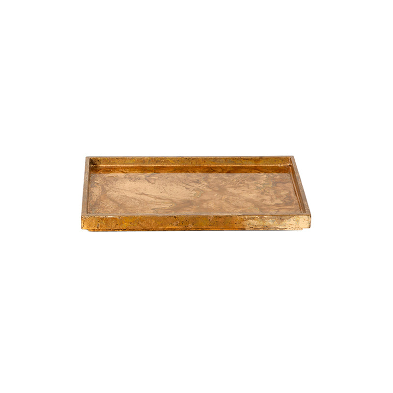 Luxe Leaf Rectangle Tray Small