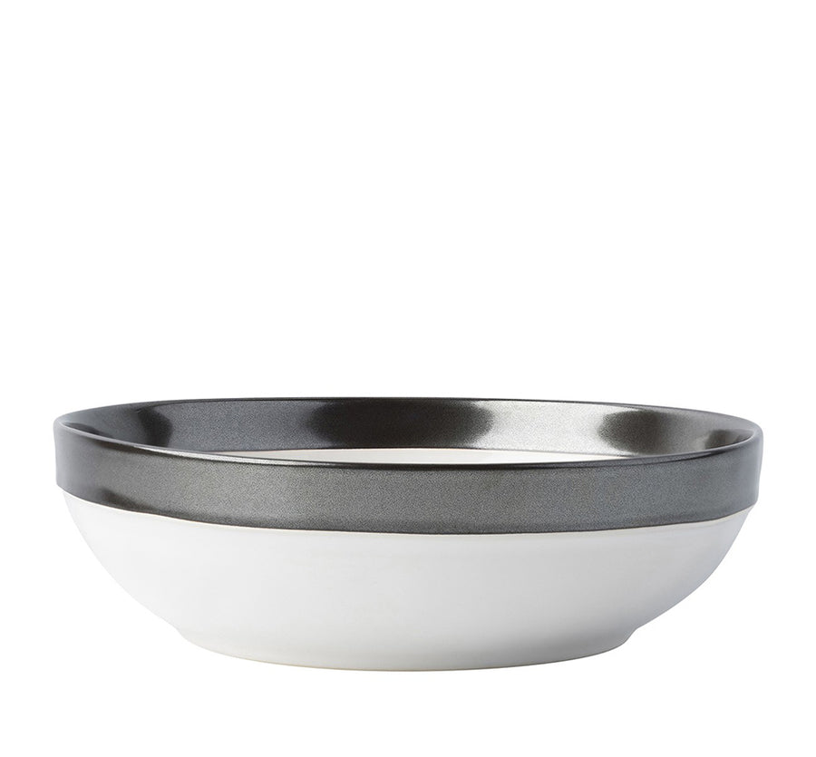 Emerson White/Pewter Coupe Bowl