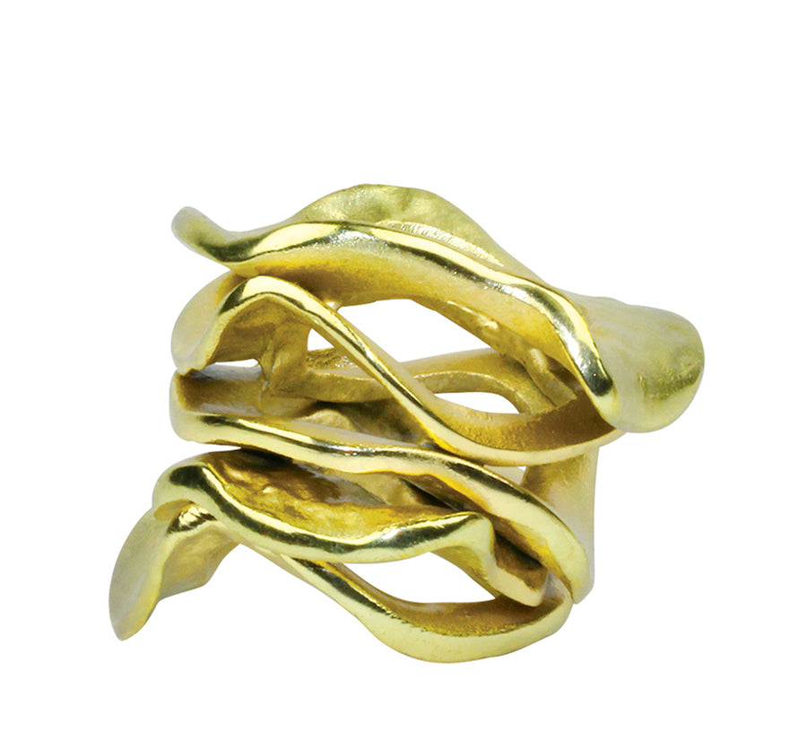 Flux Napkin Ring in Gold (Set of 4)