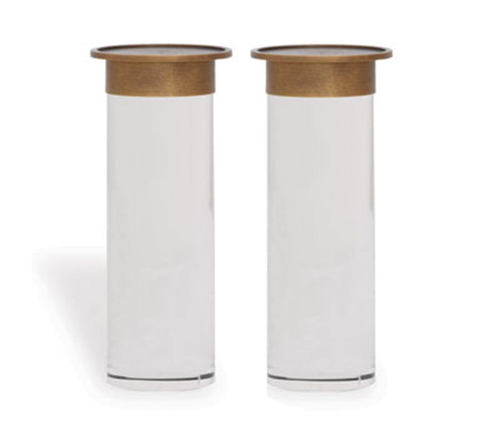 Addison Candle Holders in Brass (Set of 2)