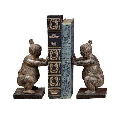 Sumo Wrestler Bookends