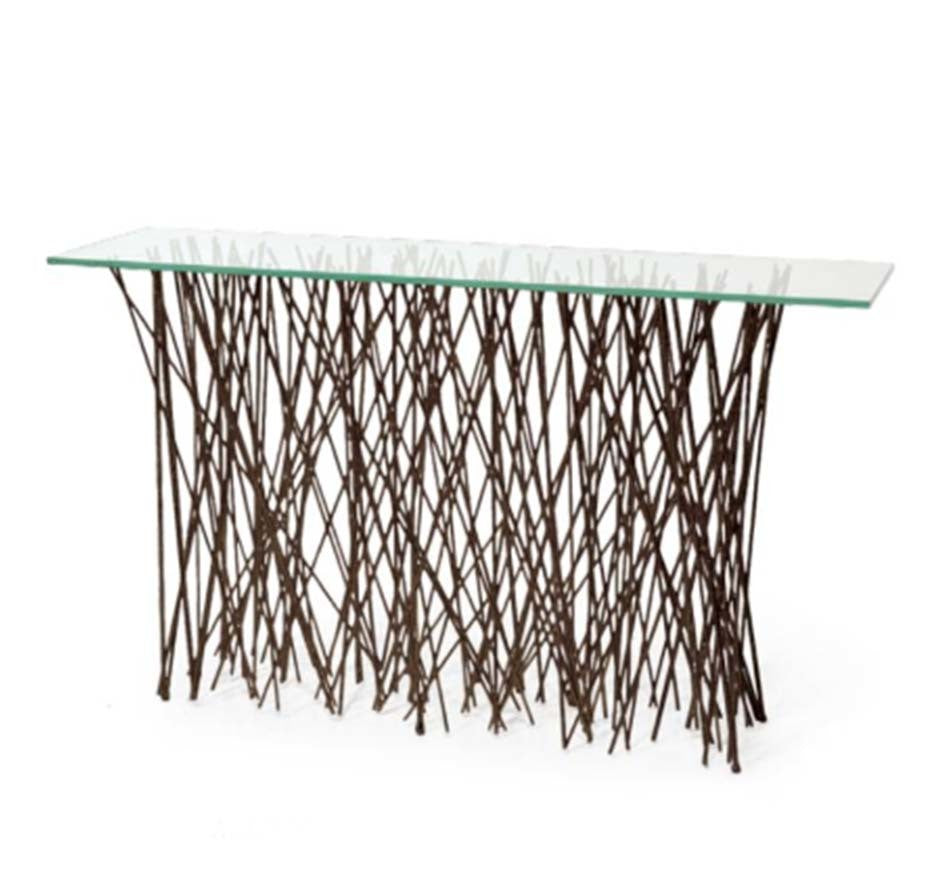 Metal Twig Console Table