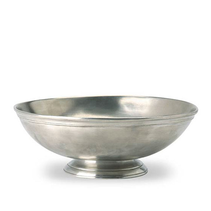 Round Footed Pewter Centerpiece