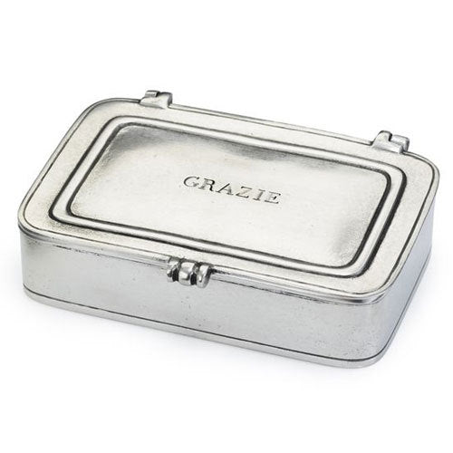 Pewter "Grazie" Box